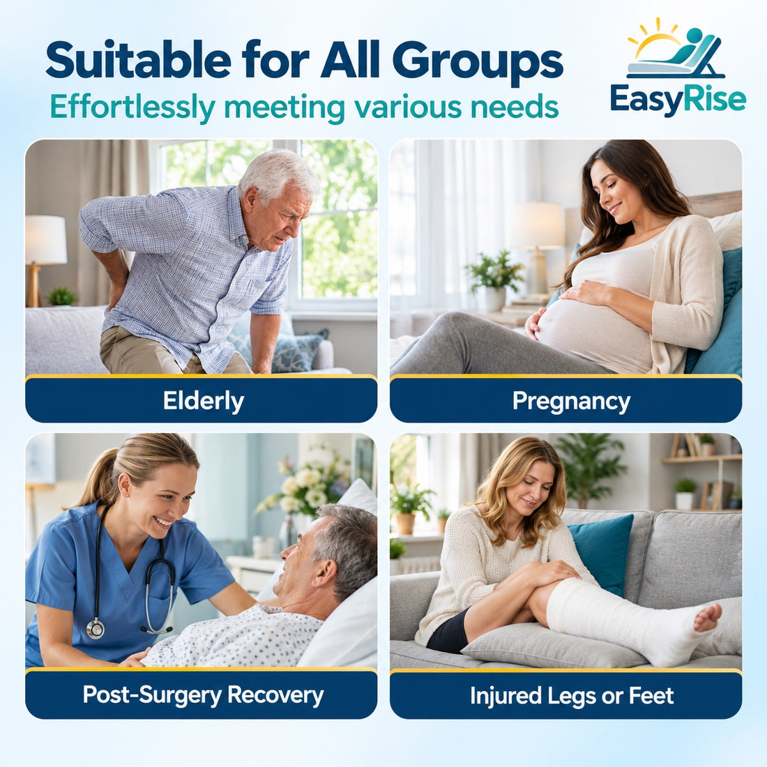 Suitable for seniors, pregnancy, recovery and injuries